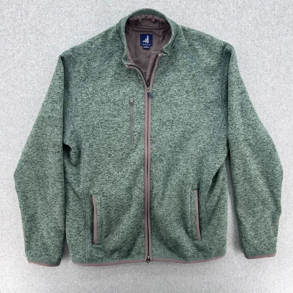 Johnnie O Mens West Coast Prep Full Zip Fleece Jacket Size Large